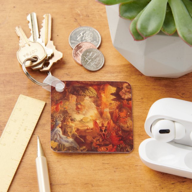 Vintage saga Den fångade rödbröst av Fitzgerald Nyckelring (Skrivbord)