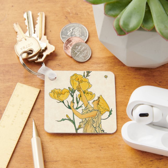 Vintage Saga, Kvällsprimula, Walter Crane Nyckelring (Skrivbord)