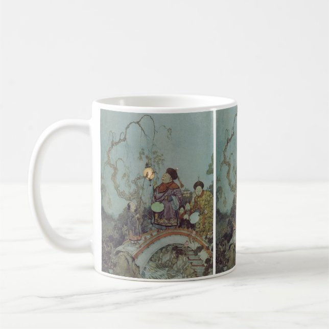 Vintage saga, näktergal av Edmund Dulac Kaffemugg (Vänster)