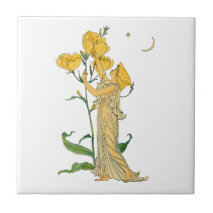 Vintage Saga, Nattljus, Walter Crane Kakelplatta