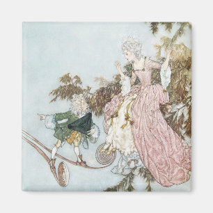 Vintage saga om Törnrosa av Edmund Dulac Magnet