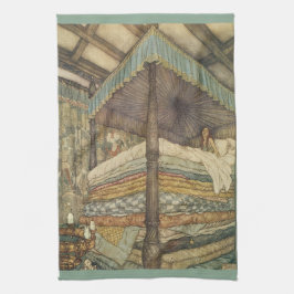 Vintage saga, prinsessa och ärtan, Edmund Dulac Kökshandduk