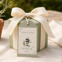 Vintage Sage Green Baby-Q BBQ Neutral Baby Shower