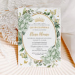 Vintage Sage Grönt Blommigt Butterflies Quinceañer Inbjudningar<br><div class="desc">Anpassa den här vintagens blommigt för chic av grönt Quinceañera/Sweet 16-födelsedagsinbjudan enkelt och snabbt. Klicka bara på knappen Anpassa den ytterligare för att redigera texterna, ändra typsnitt och typsnitt färg. Med mjuka vattenfärgsblommor, fjärilar och ett guld-trimmat ovalområde för att lägga all din viktiga grönt om firande. Matchande artiklar tillgängliga i...</div>