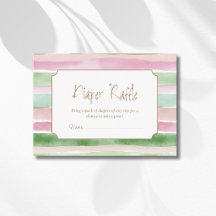 Vintage Sage Peach Blush Randig Blöja Lotteri