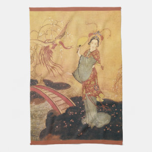 Vintage Sagoprinsessa Badoura, Edmund Dulac Kökshandduk