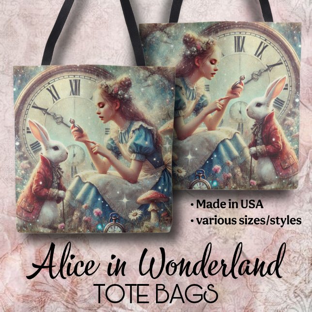 Vintage Sagor Alice i Underlandet Tygkasse (Skapare uppladdad)