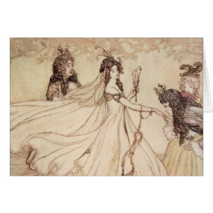 Vintage sagor, Askungen av Arthur Rackham Hälsningskort