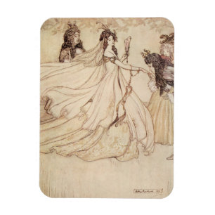Vintage sagor, Askungen av Arthur Rackham Magnet