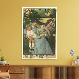 Vintage sagor av Jessie Willcox Smith Canvastryck