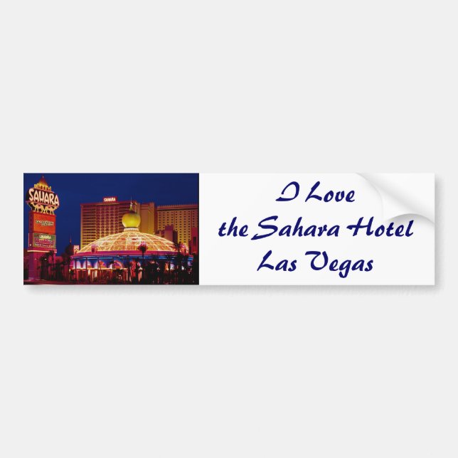 Vintage Sahara Hotel Las Vegas Bildekal (Framsidan)