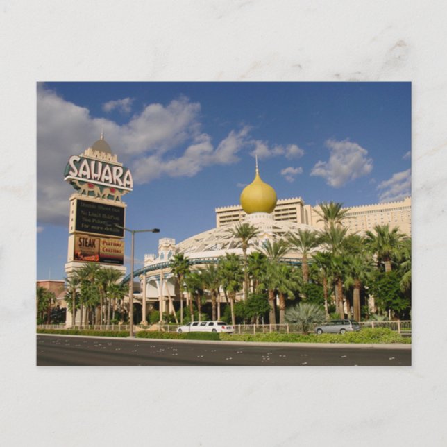 Vintage Sahara Hotel Las Vegas Vykort (Framsida)