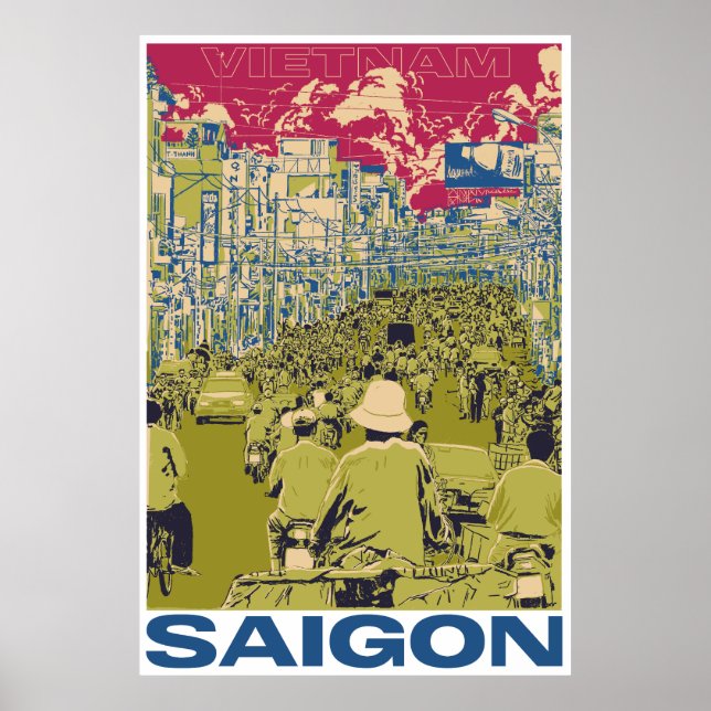 Vintage SaiGon Vietnam Poster (Framsidan)