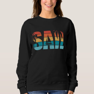 Vintage Sail Retro Sunset Sailing Sailboat Sailboa T Shirt