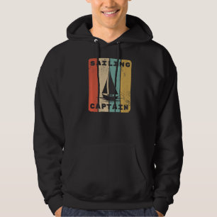 Vintage Sailboat-kapten Sailing Gear Hoodie