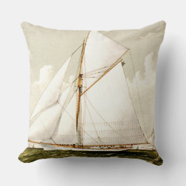 Vintage Sailboat Kudde