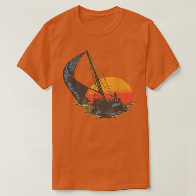 Vintage Sailing T-Shirt (Design framsida)