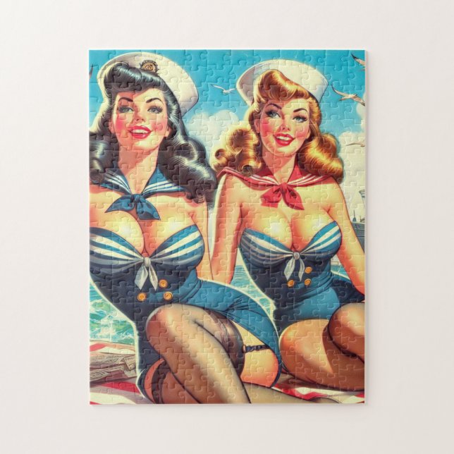 Vintage Sailor Pin UPS Pussel (Vertikal)