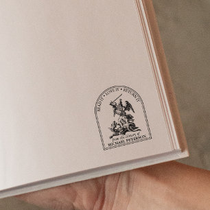 Vintage Saint George Dragon från Bibliotek Stämpel