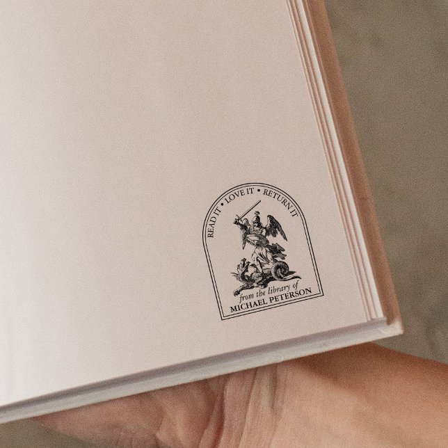 Vintage Saint George Dragon från Bibliotek Stämpel (Skapare uppladdad)