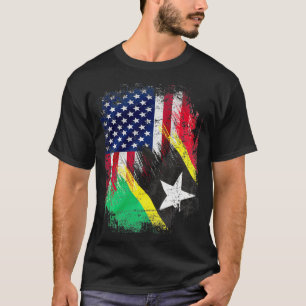 Vintage Saint Kitts och Nevis samt amerikansk med T Shirt