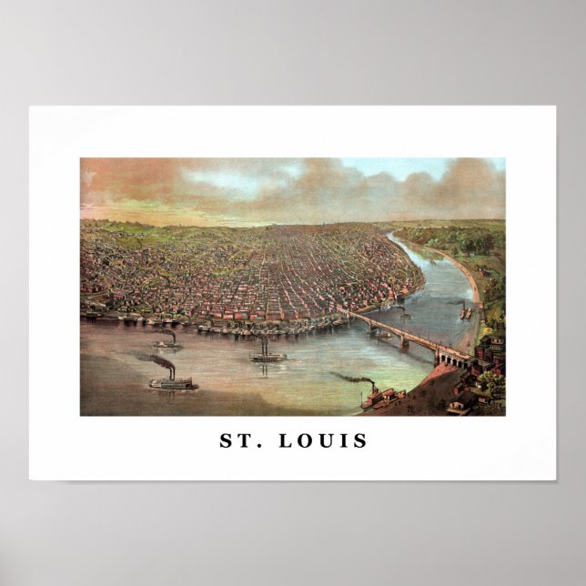 Vintage Saint Louis Missouri Poster (Framsidan)