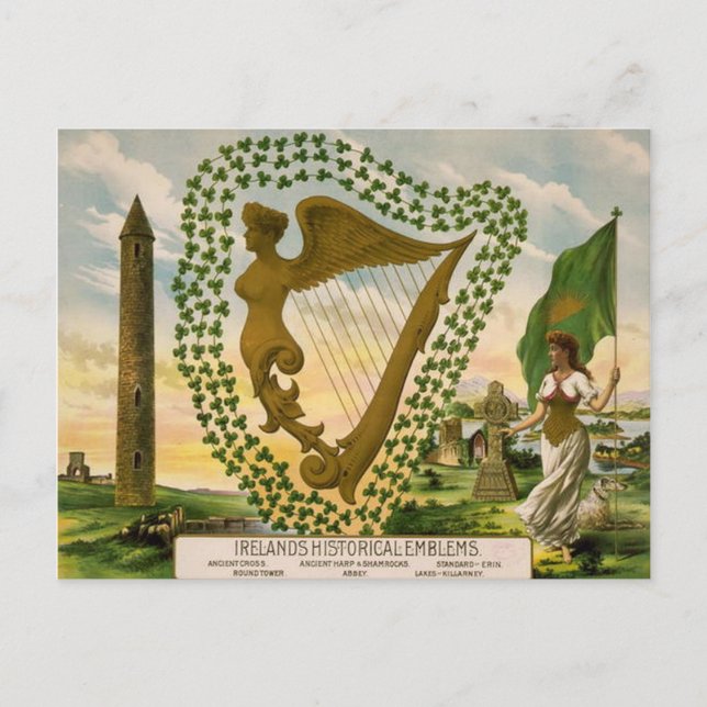 Vintage: Saint patrick's day - Vykort (Framsida)