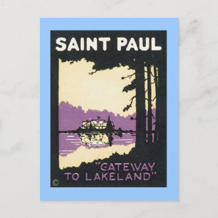 Vintage Saint Paul Lakeland MN Vykort