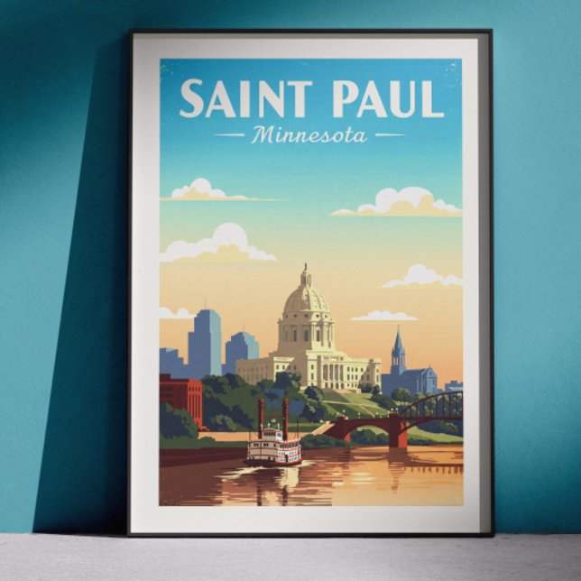 Vintage Saint Paul Minnesota Poster (Skapare uppladdad)