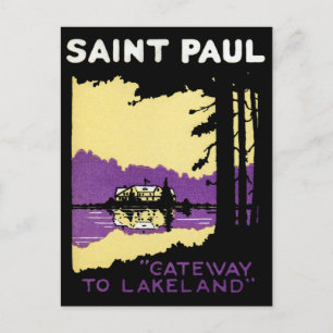 Vintage Saint Paul, Minnesota Vykort