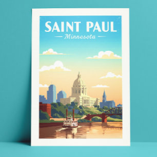 Vintage Saint Paul Minnesota Vykort