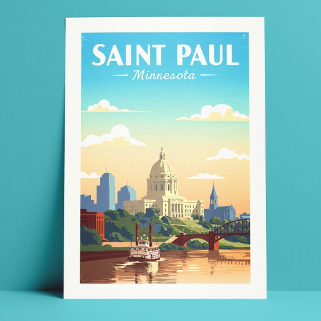 Vintage Saint Paul Minnesota Vykort (Skapare uppladdad)