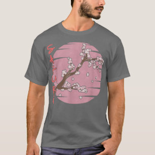 Vintage Sakura Blommar Japansk Cherry Träd Cute F T Shirt