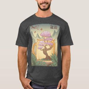 Vintage Sakura Cherry Blommar Träd japansk Cultur T Shirt