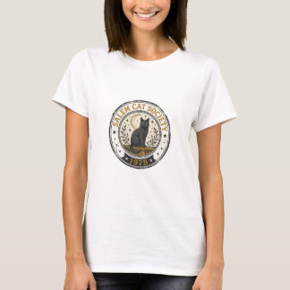 Vintage Salem Cat Society 1978 Svart Katt Retro T Shirt