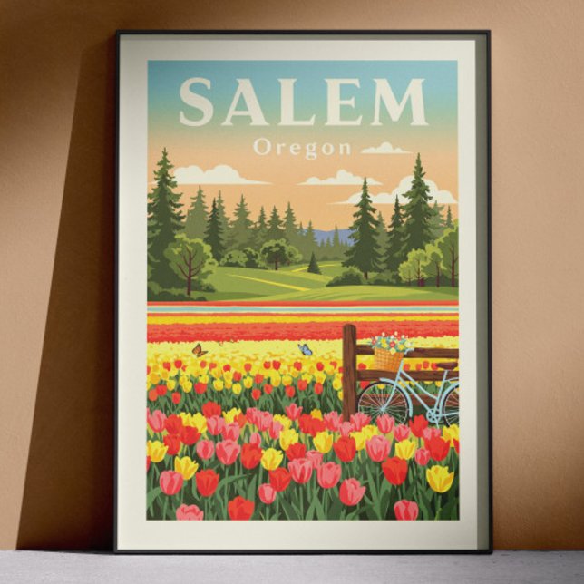 Vintage Salem Oregon Poster (Skapare uppladdad)