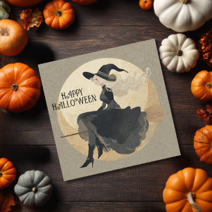 Vintage Salem Witch Gothic Spooky Scary Halloween Kort
