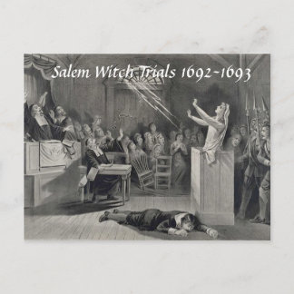 Vintage Salem Witch Trials, Salem MORSA Post Card Vykort