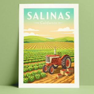 Vintage Salinas California Vykort