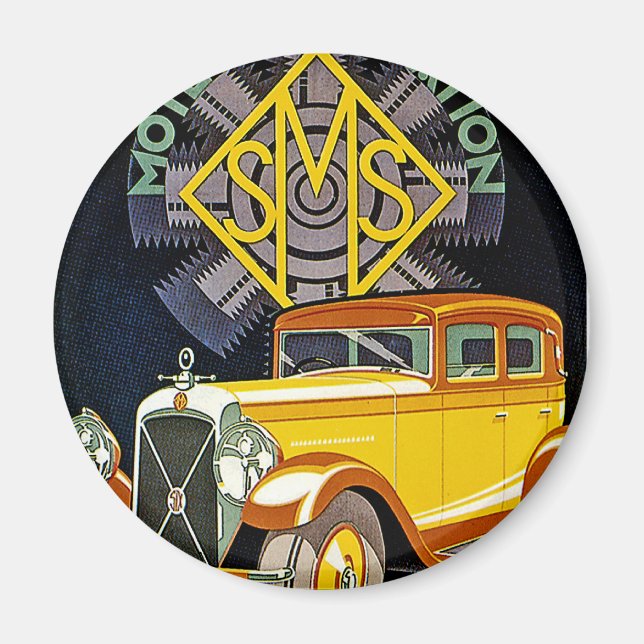 Vintage Salmson Automobile Ad Magnet (Framsidan)