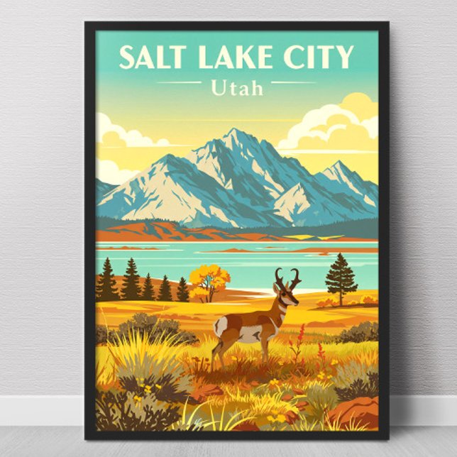 Vintage Salt Lake City Utah Poster (Skapare uppladdad)