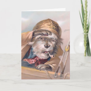 Vintage Salty Sea Hund, få snart kort