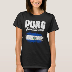 Vintage Salvador Flagga Puro Salvador oreño El Sal T Shirt