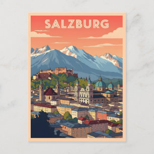 Vintage Salzburg Austria Vykort