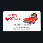Vintage Samordning av jul Adress Fraktsedel<br><div class="desc">Det här är Helgdag adressetikett. Anpassningsbar returadress text. Personlig adressetiketter för alla dina utskick.</div>