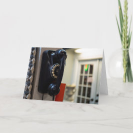 Vintage-samtal: Retro-telefon Kort