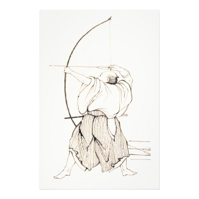 Vintage Samurai Archer Fototryck (Framsidan)