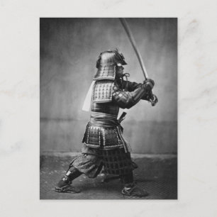 Vintage Samurai med Sword och Dagger Vykort