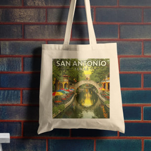 Vintage San Antonio Texas Tygkasse