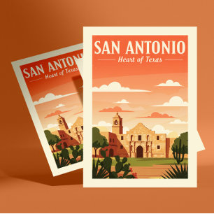 Vintage San Antonio Vykort